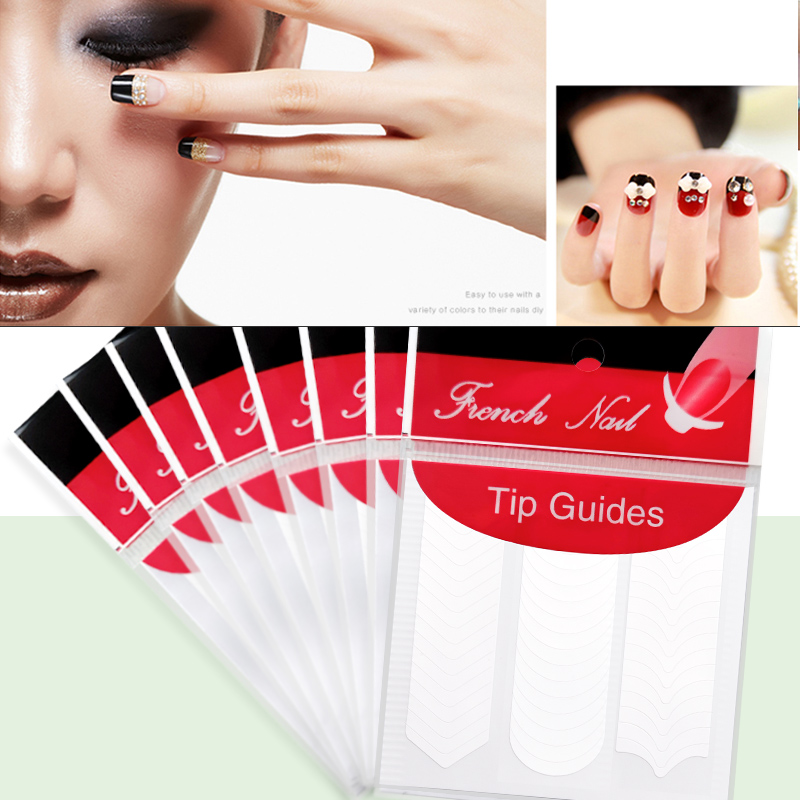 French Tip Manicure Stickers 1 - Striping Tape Nail ulasan dan harga