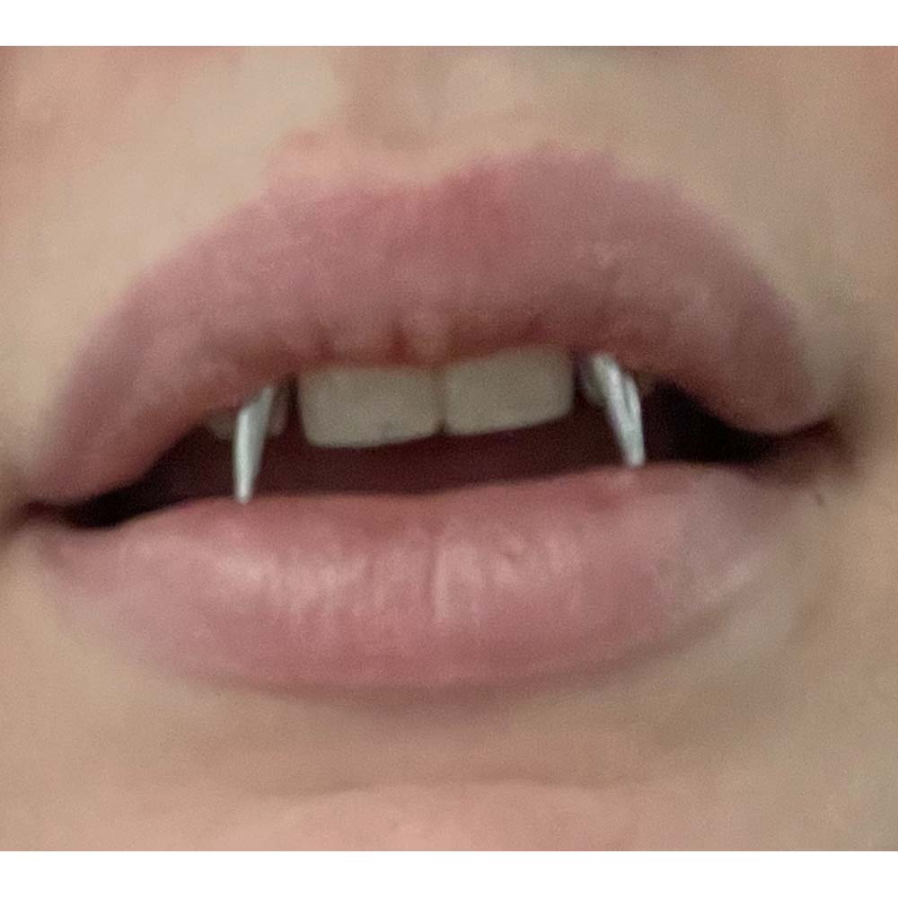 WKOUD 2 Pcs  Piercing Tiger Te - Nail Art Vampire ulasan dan harga