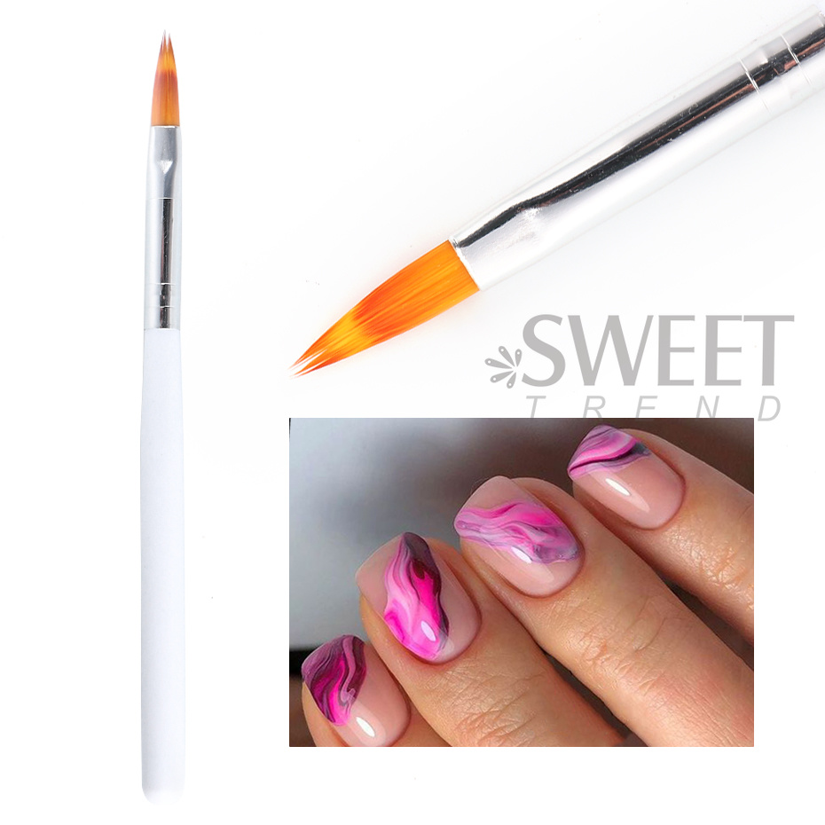1PC Nail Art Brush Set UV Poli - Nail Art Ombre Glitter ulasan dan harga