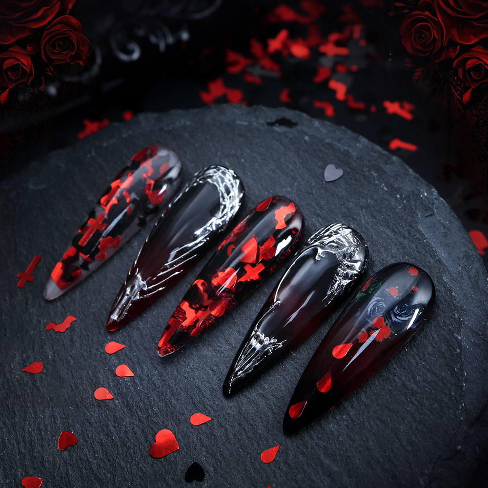 Halloween Nail Sequins 5g –Bat - Nail Art Vampire ulasan dan harga