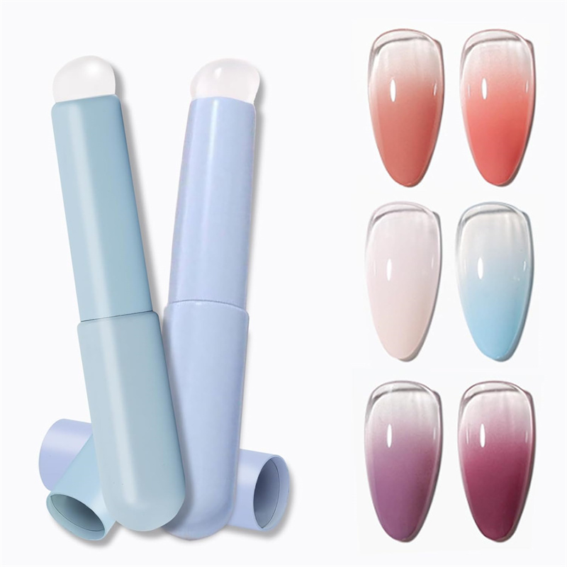 2pcs Nail Art Silicone Head Na - Nail Art Ombre Glitter ulasan dan harga