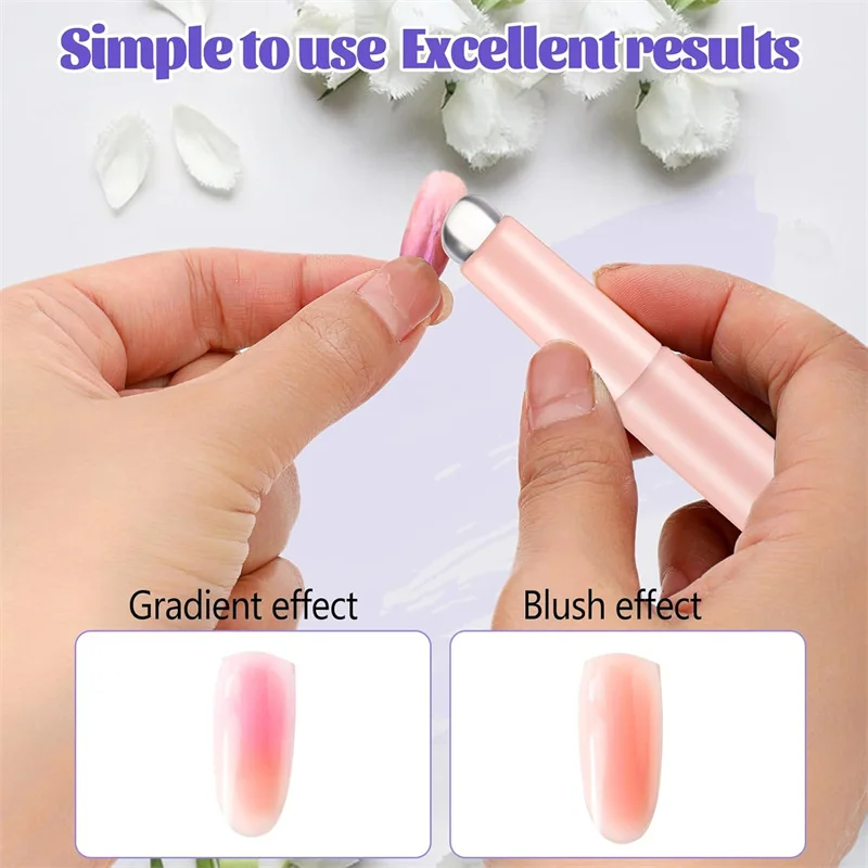 2pcs Nail Art Silicone Head Na - Nail Art Ombre Glitter ulasan dan harga