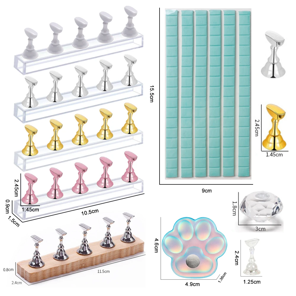 5PCS/Pack Chess Magnetic Nail  - Nail Art Gold ulasan dan harga