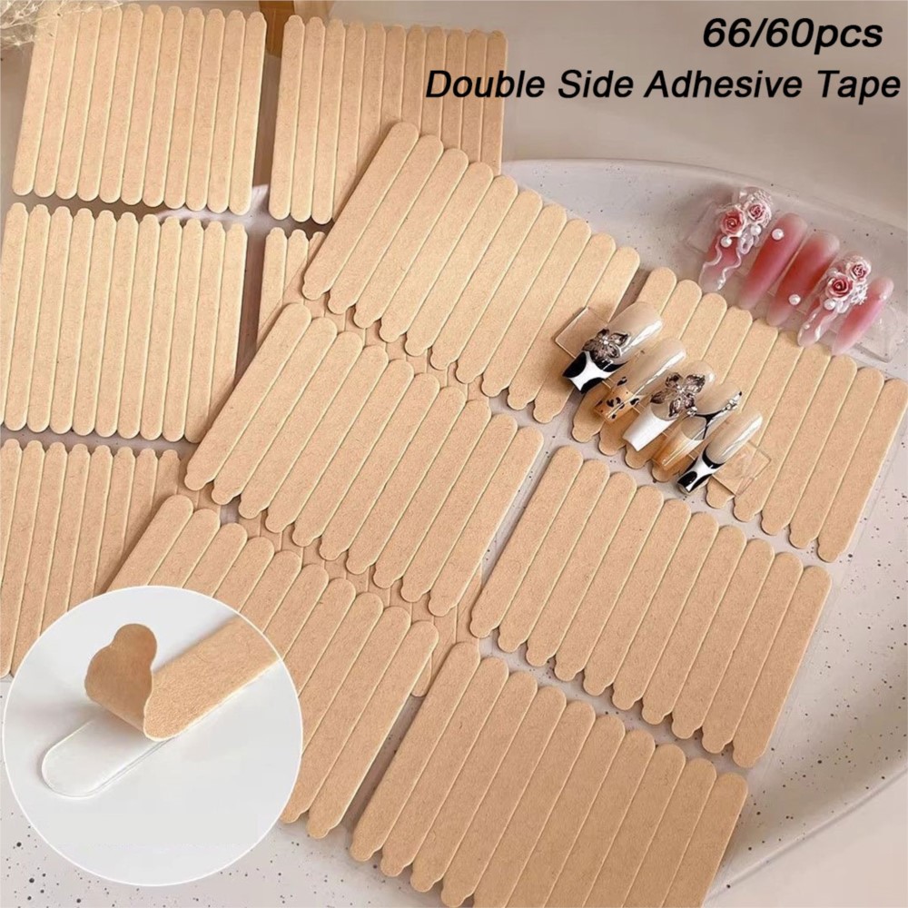 60/66/100pcs Transparent Doubl - Striping Tape Nail ulasan dan harga