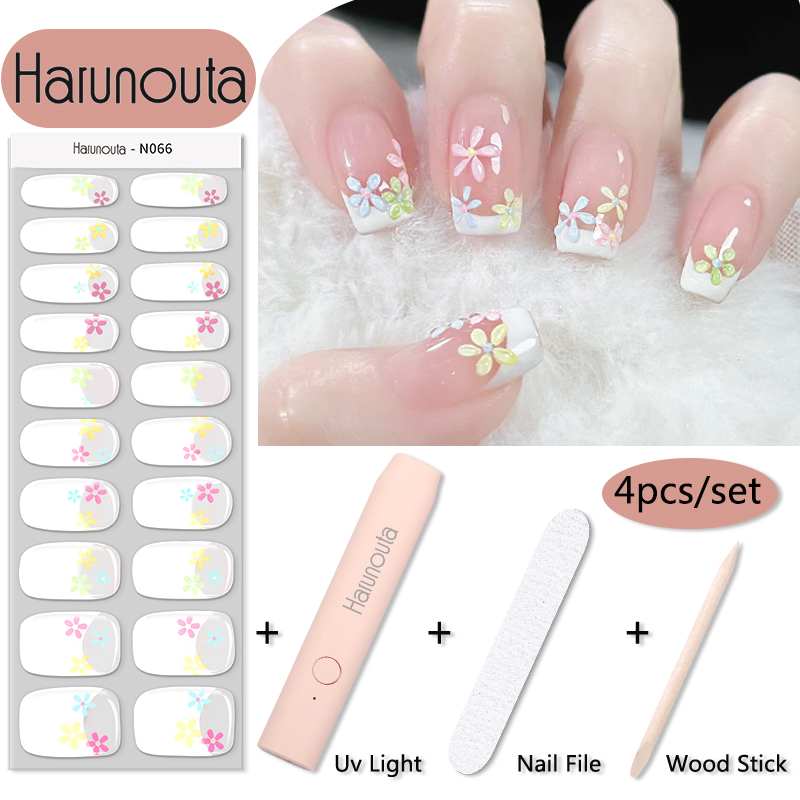 Harunouta 1 Set Flower Semi-Cu - Striping Tape Nail ulasan dan harga