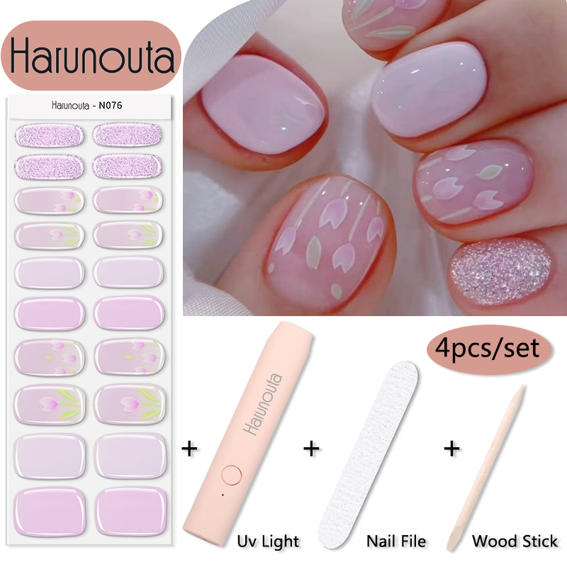Harunouta 1 Set Flower Semi-Cu - Striping Tape Nail ulasan dan harga