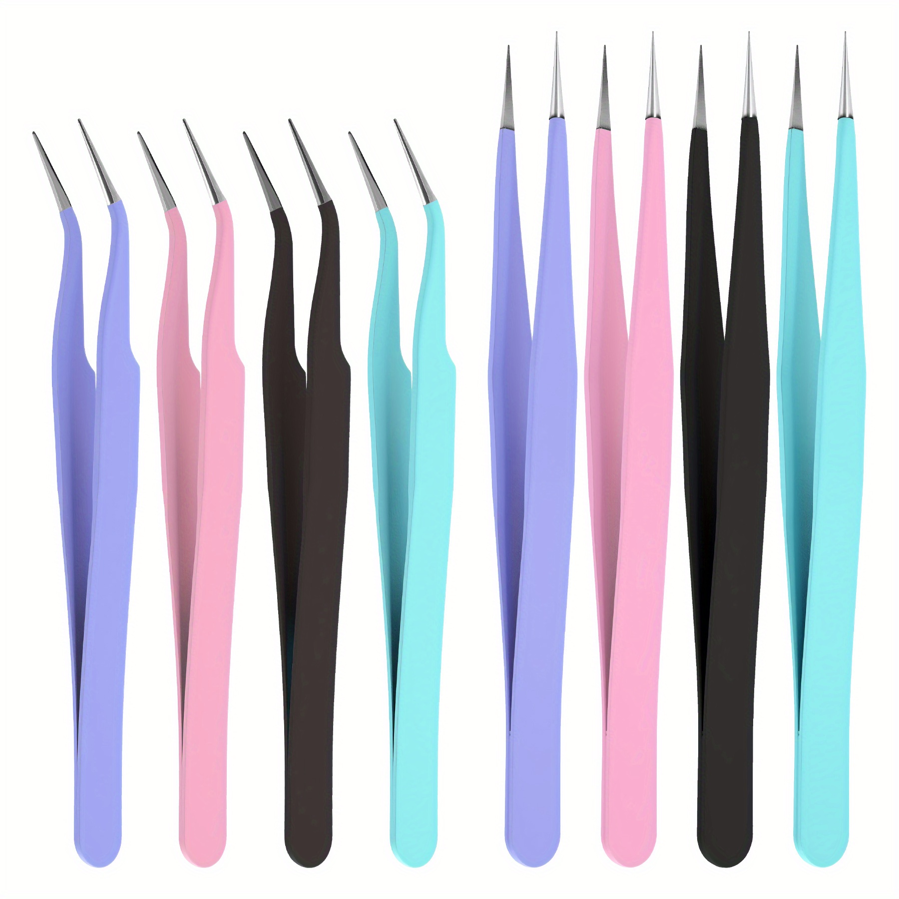 Stainless Steel Tweezers Scrap - Striping Tape Nail ulasan dan harga