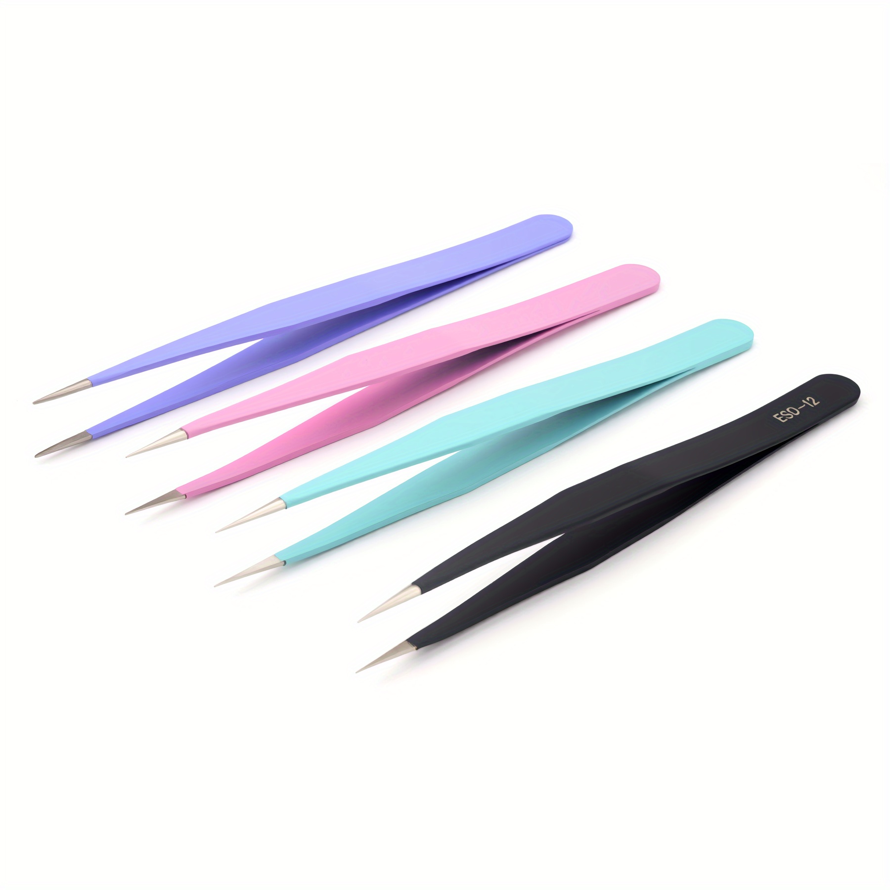 Stainless Steel Tweezers Scrap - Striping Tape Nail ulasan dan harga