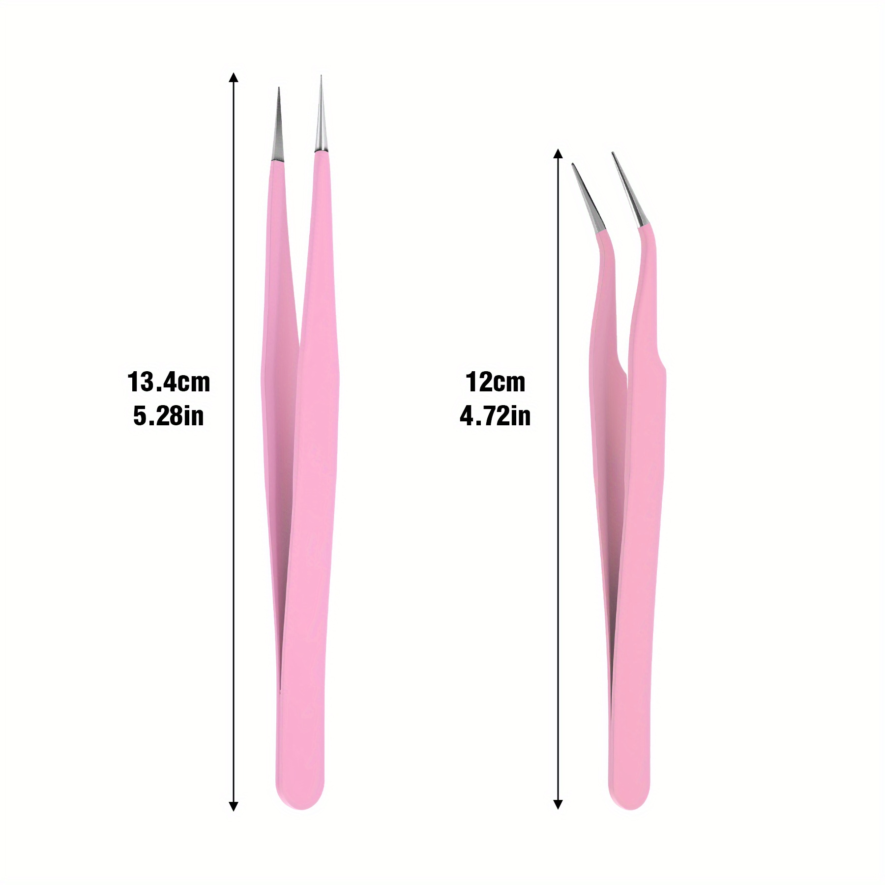 Stainless Steel Tweezers Scrap - Striping Tape Nail ulasan dan harga