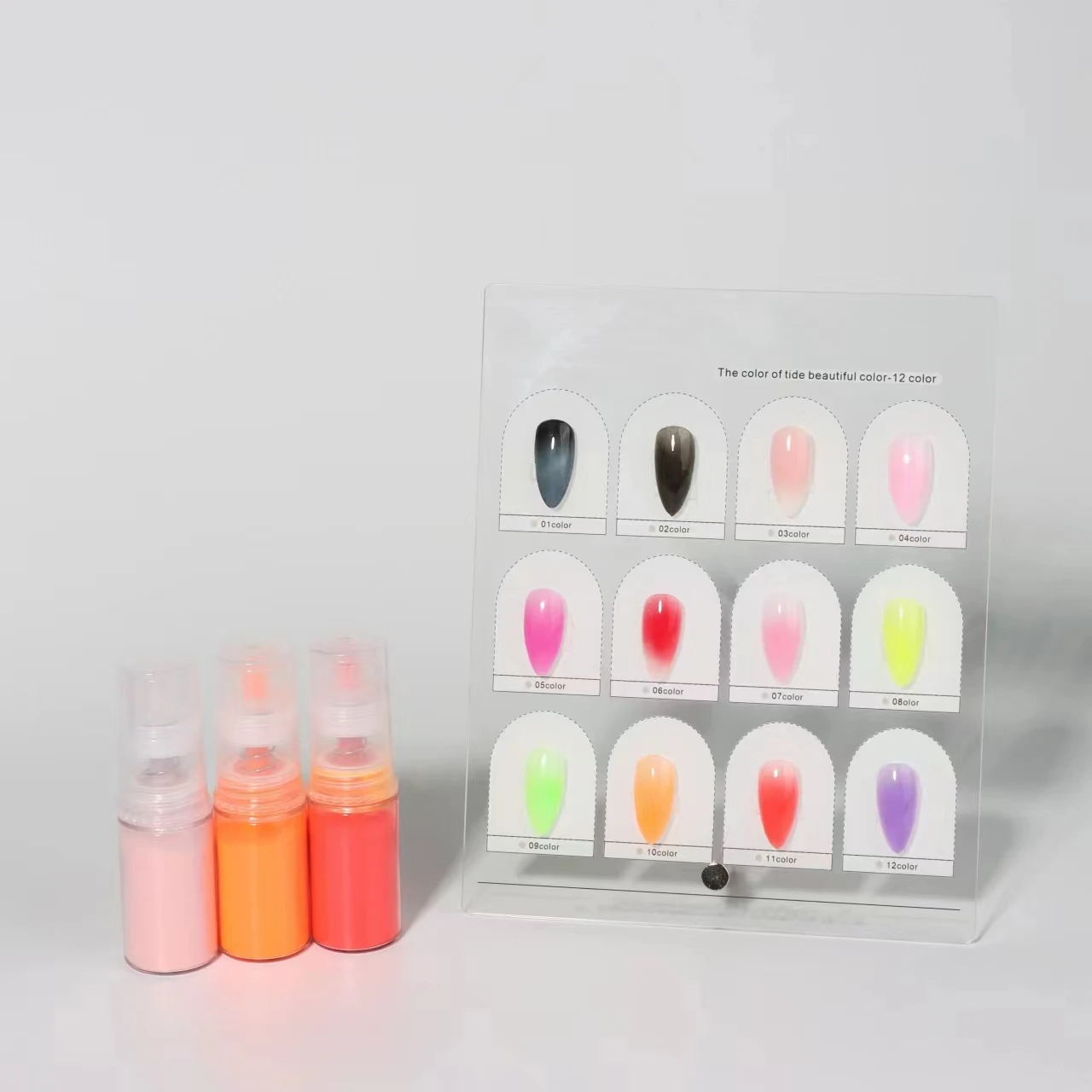 Hot Sell 10g Tube Ombre Spray  - Nail Art Ombre Glitter ulasan dan harga