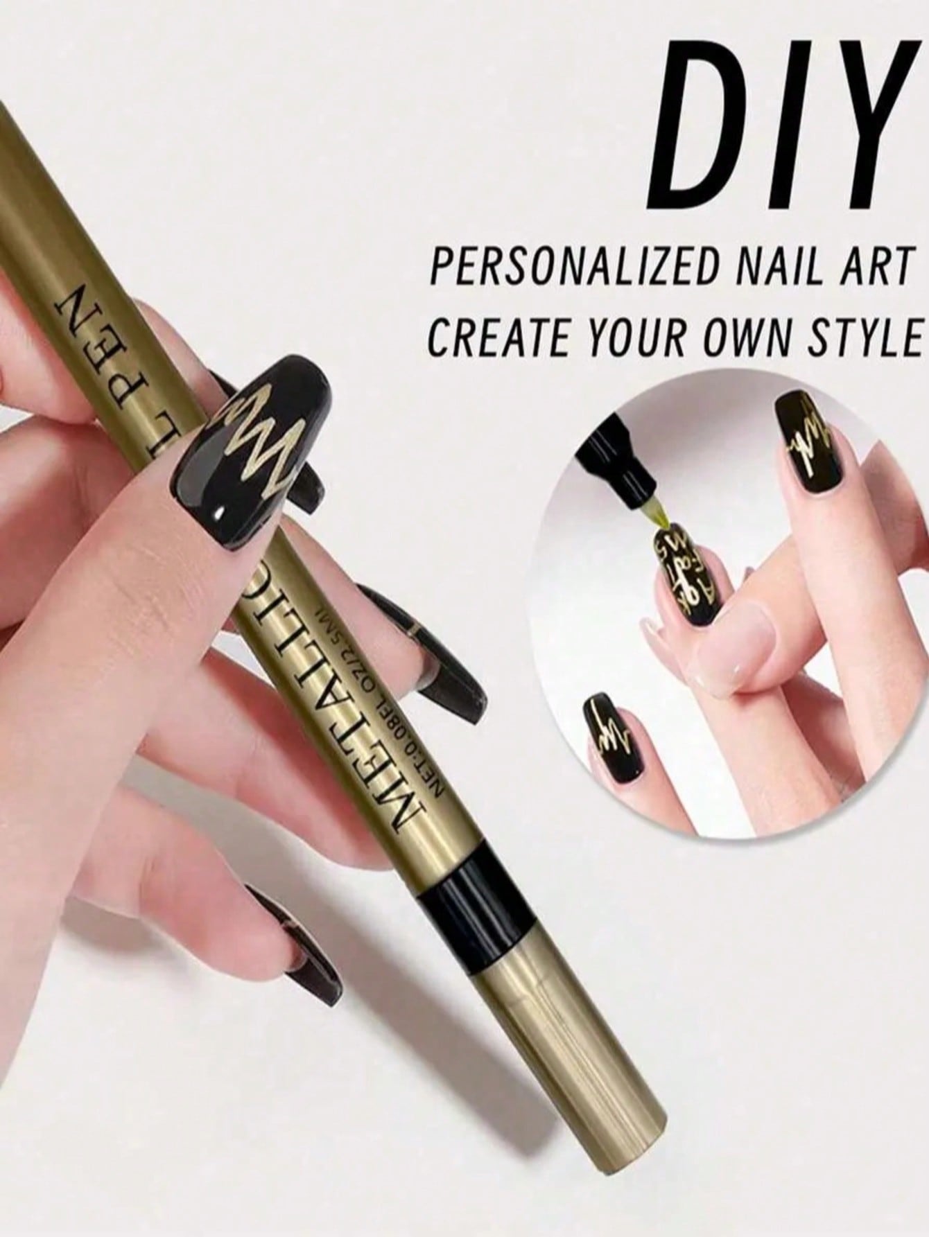 0.8mm 1PC Nail Art Pen, White  - Nail Art Gold ulasan dan harga