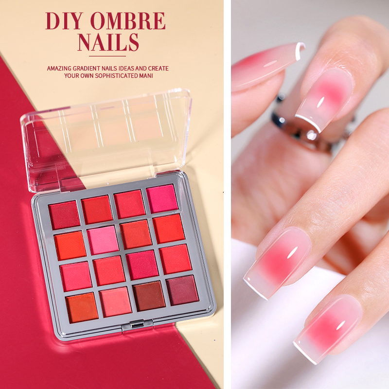 Mocmaki DIY Gradient Nail Powd - Nail Art Ombre Glitter ulasan dan harga