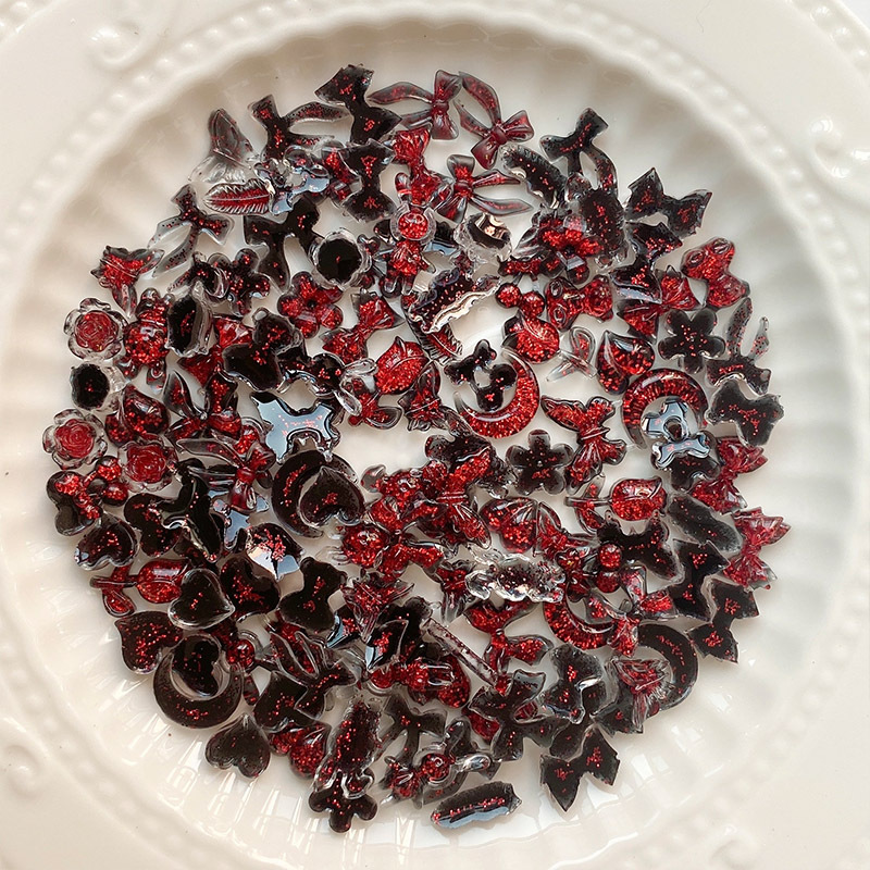 30PCS Vampire Style 3D Bow Nai - Nail Art Vampire ulasan dan harga