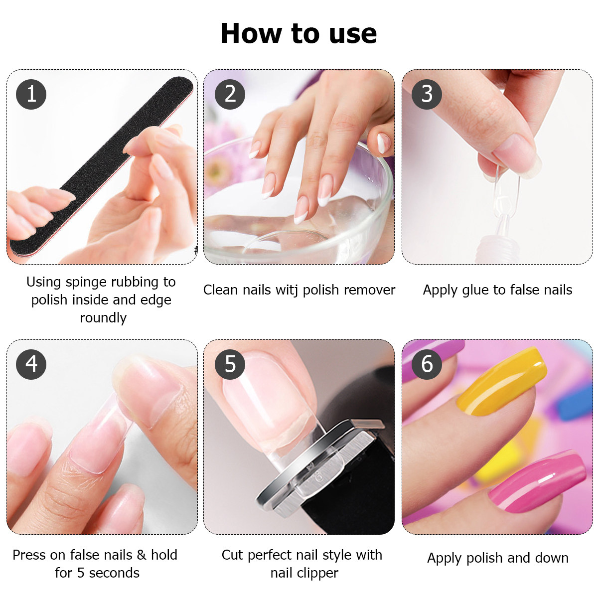 600Pcs False Nails Natural Col - Nail Art Natural Simple ulasan dan harga