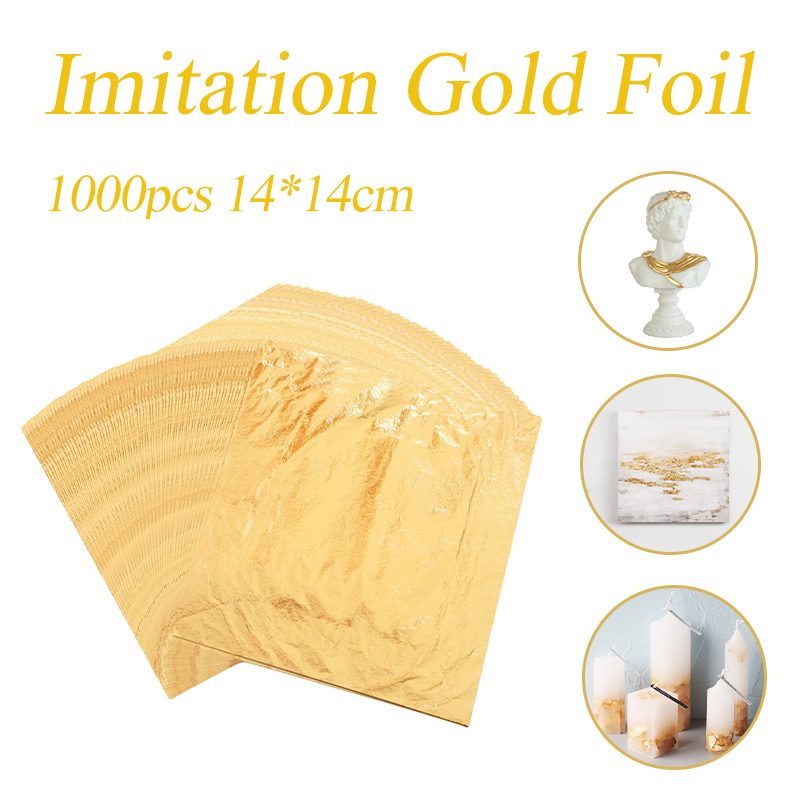 Imitation Gold Leaf Foil Sheet - Nail Art Gold ulasan dan harga