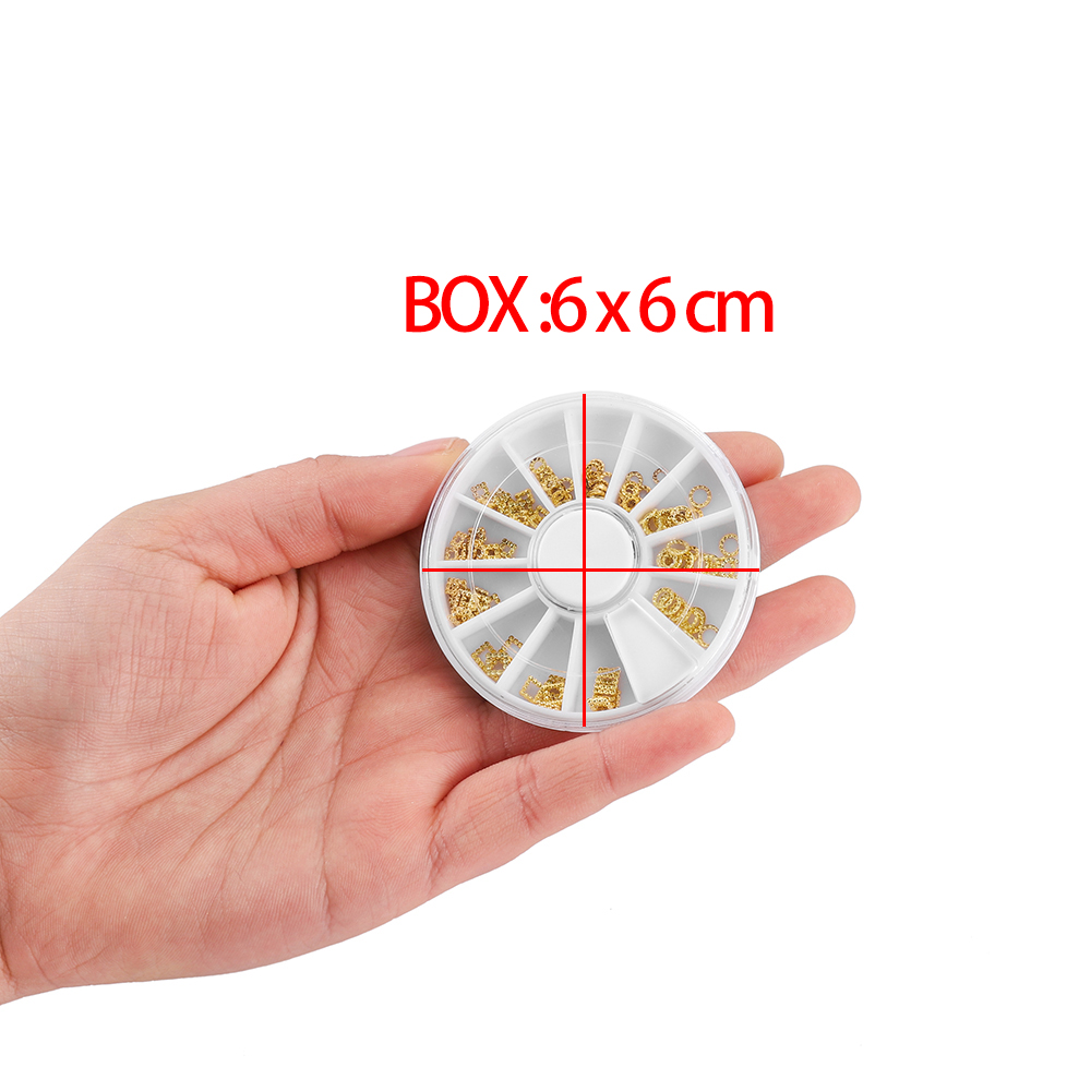 1Box Gold Nail Art Glitter Met - Nail Art Gold ulasan dan harga