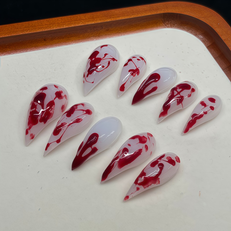 10PCS Handmade Stiletto Press  - Nail Art Vampire ulasan dan harga