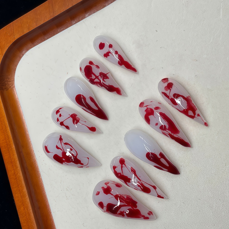 10PCS Handmade Stiletto Press  - Nail Art Vampire ulasan dan harga