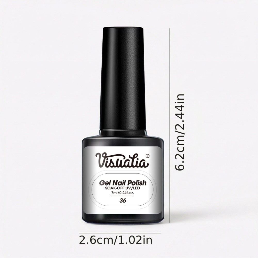 Visuatia # 36 Pure White Nail  - Nail Art Natural Simple ulasan dan harga